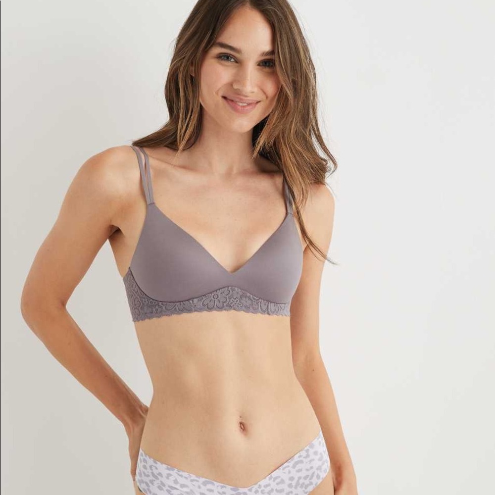 Aerie Real Sunnie Wireless Push Up Bra